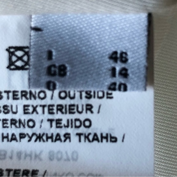 Pinko Dress BEBYBLADE Abito White Crepe Ruffle Sheath US -10 - Picture 12 of 16